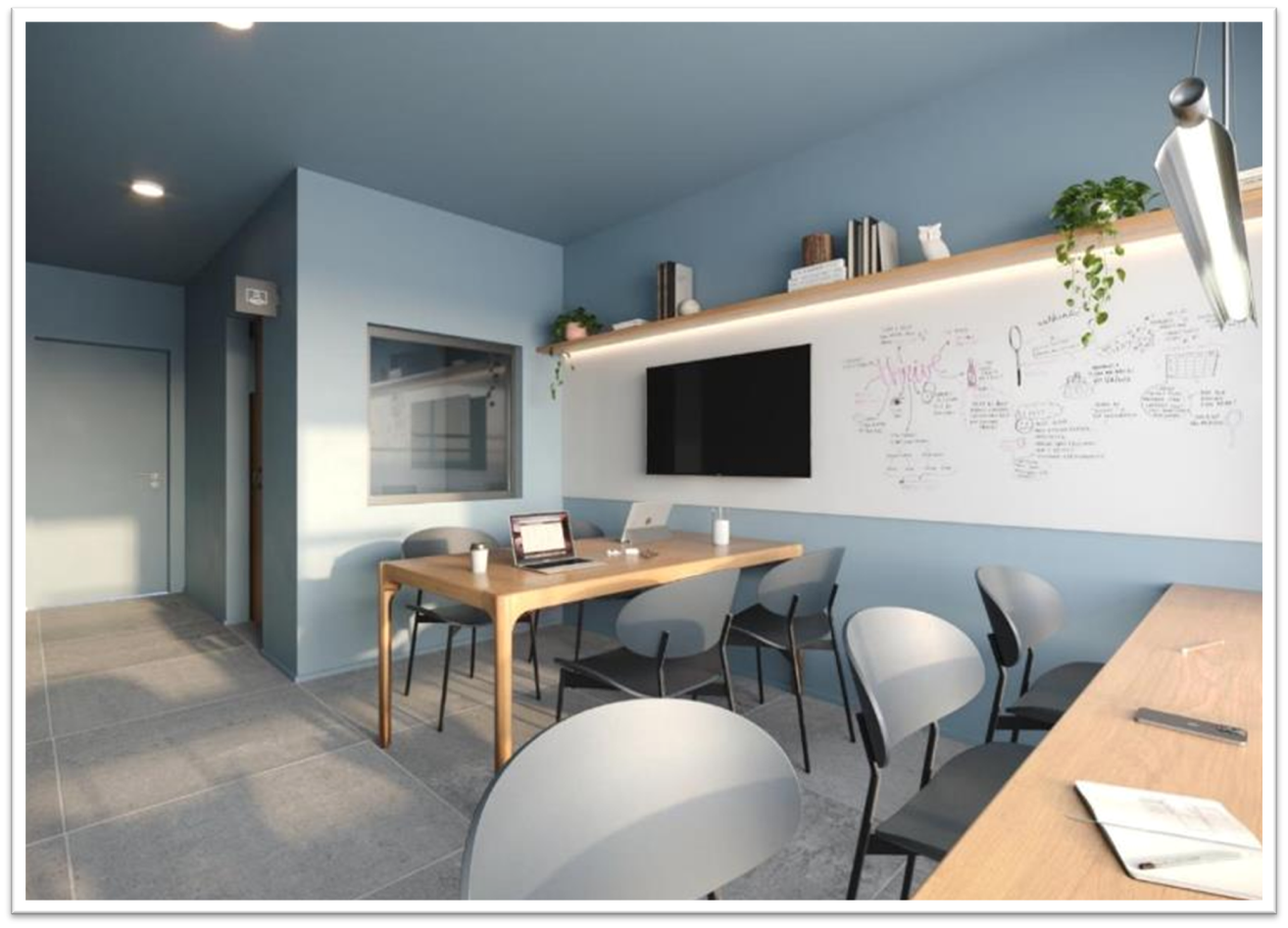Espaço de coworking do New Studio Paulista